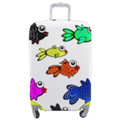 Fish Fishes Marine Life Swimming Water Luggage Cover (medium) by Sapixe