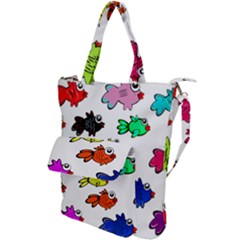 Fish Fishes Marine Life Swimming Water Shoulder Tote Bag by Sapixe