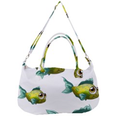 Fish Vector Green Removal Strap Handbag by Sapixe