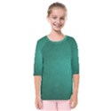 Background-green Kids  Quarter Sleeve Raglan Tee View1