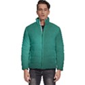 Background-green Men s Puffer Bubble Jacket Coat View1