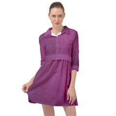 Background-purple Mini Skater Shirt Dress by nateshop