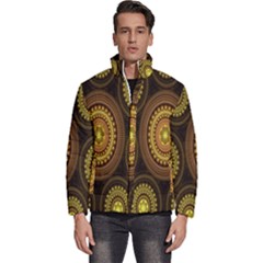 Fractal Men s Puffer Bubble Jacket Coat by nateshop