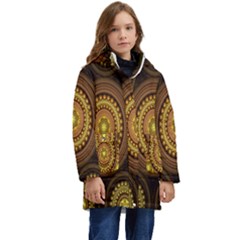 Fractal Kid s Hooded Longline Puffer Jacket by nateshop