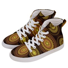 Fractal Men s Hi-top Skate Sneakers by nateshop