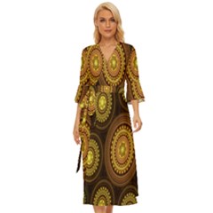 Fractal Midsummer Wrap Dress by nateshop