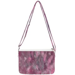 Abstract-pink Double Gusset Crossbody Bag by nateshop