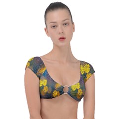 Bokeh Raindrops Window  Cap Sleeve Ring Bikini Top by artworkshop