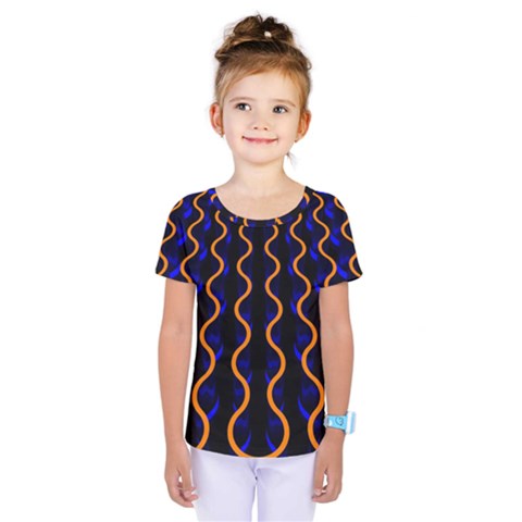 Pattern Abstract Wwallpaper Waves Kids  One Piece Tee by Jancukart