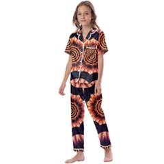 Digital Art Art Artwork Abstract Kids  Satin Short Sleeve Pajamas Set by Jancukart