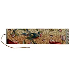 Flower Cubism Mosaic Vintage Roll Up Canvas Pencil Holder (l) by Jancukart