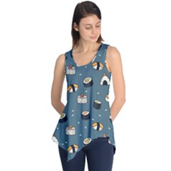 Sushi Pattern Sleeveless Tunic by Jancukart