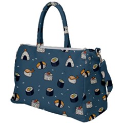 Sushi Pattern Duffel Travel Bag by Jancukart