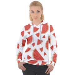 Watermelons Fruits Tropical Fruits Women s Overhead Hoodie by Amaryn4rt