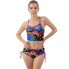 Blobs Dots Abstract Art Waves Mini Tank Bikini Set by Amaryn4rt