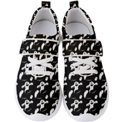 Halloween Background Ghost Pattern Men s Velcro Strap Shoes by Amaryn4rt