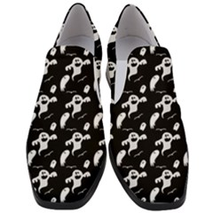 Halloween Background Ghost Pattern Women Slip On Heel Loafers by Amaryn4rt