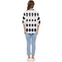 Halftone Pattern Dot Modern Retro Texture Circle Women s Quarter Sleeve Pocket Shirt View4