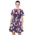 Cute-seamless-pattern-with-colorful-sweets-cakes-lollipops Sailor Dress View1