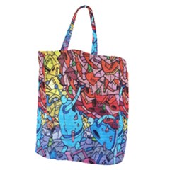 Graffiti-wall-mural-painting-arts Giant Grocery Tote by Simbadda