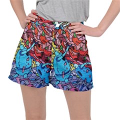 Graffiti-wall-mural-painting-arts Ripstop Shorts by Simbadda