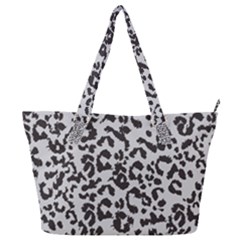 Grey And Black Jaguar Dots Full Print Shoulder Bag by ConteMonfrey