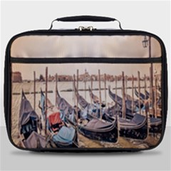 Black Several Boats - Colorful Italy  Full Print Lunch Bag by ConteMonfrey