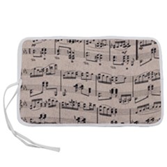 Art Vintage Music Paper Background Design Pen Storage Case (l) by Wegoenart