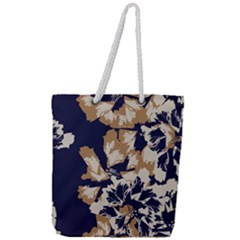 Illustration Abstract Flower Background Pattern Full Print Rope Handle Tote (large) by Wegoenart