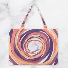 Illustration Colorful Yellow Purple Orange Medium Tote Bag by Wegoenart