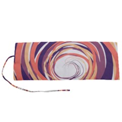 Illustration Colorful Yellow Purple Orange Roll Up Canvas Pencil Holder (s) by Wegoenart