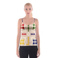 Ludo Game Spaghetti Strap Top by Wegoenart