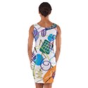 Abstract Pattern Wrap Front Bodycon Dress View2