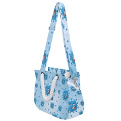 Illustration Virus Pattern Rope Handles Shoulder Strap Bag by Wegoenart