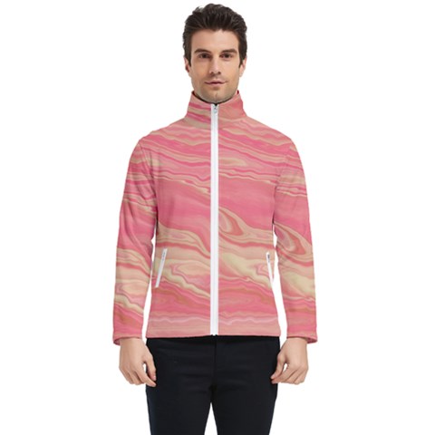 Illustration Graphic Pattern Texrure Pink Maeble Men s Bomber Jacket by Wegoenart