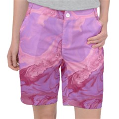 Illustration Art Pink Design Wallpaper Pocket Shorts by Wegoenart