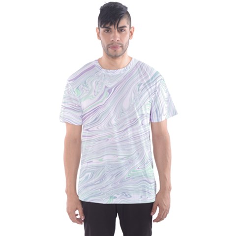 Illustration Marble Texture Marble Painting Men s Sport Mesh Tee by Wegoenart