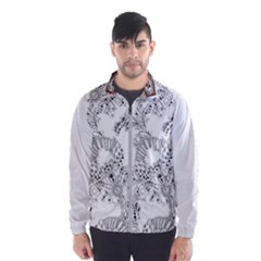 Im Fourth Dimension Black White 34 Men s Windbreaker by imanmulyana