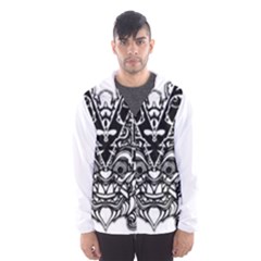 Im Fourth Dimension Black White 35 Men s Hooded Windbreaker by imanmulyana