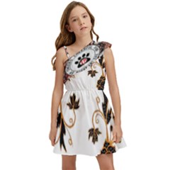 Im Fourth Dimension Colour 55 Kids  One Shoulder Party Dress by imanmulyana