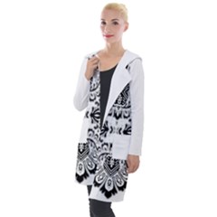 Im Fourth Dimension Black White 57 Hooded Pocket Cardigan by imanmulyana