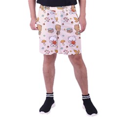 Illustration Bear Cartoon Background Pattern Men s Pocket Shorts by Sudhe