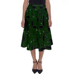 Board Conductors Circuits Perfect Length Midi Skirt by Jancukart