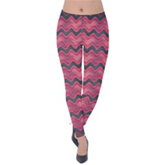 Background-pattern-structure Velvet Leggings by Jancukart