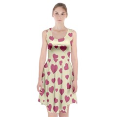 Valentine Flat Love Hearts Design Romantic Racerback Midi Dress by Amaryn4rt