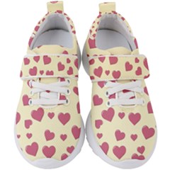 Valentine Flat Love Hearts Design Romantic Kids  Velcro Strap Shoes by Amaryn4rt