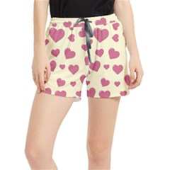 Valentine Flat Love Hearts Design Romantic Women s Runner Shorts by Amaryn4rt