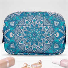 Mandala Blue Make Up Pouch (small) by zappwaits