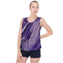 Paint Ornament Vivid Vibrant Bubble Hem Chiffon Tank Top by danenraven