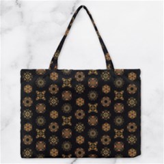 Pattern Mandala Ornate Ornamental Zipper Medium Tote Bag by danenraven